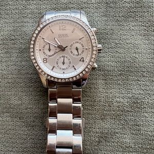 GUESS silver watch with minimal scratches